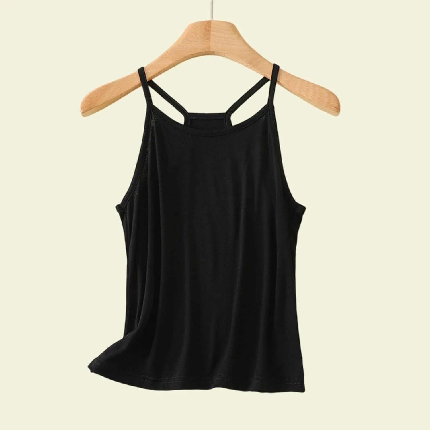 Heevina Tank Top Women Racerback Spaghetti Strap Camisole Comfy Vest Sleeveless Basic Cami Tops Summer Casual