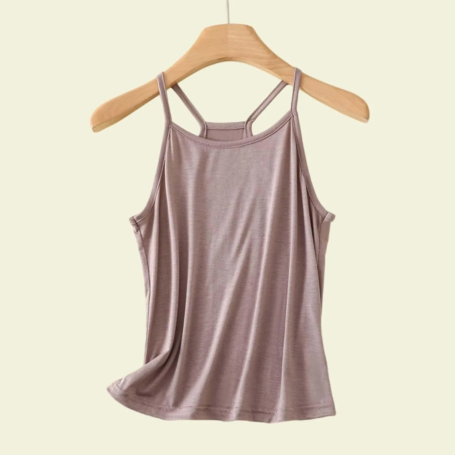 Heevina Tank Top Women Racerback Spaghetti Strap Camisole Comfy Vest Sleeveless Basic Cami Tops Summer Casual
