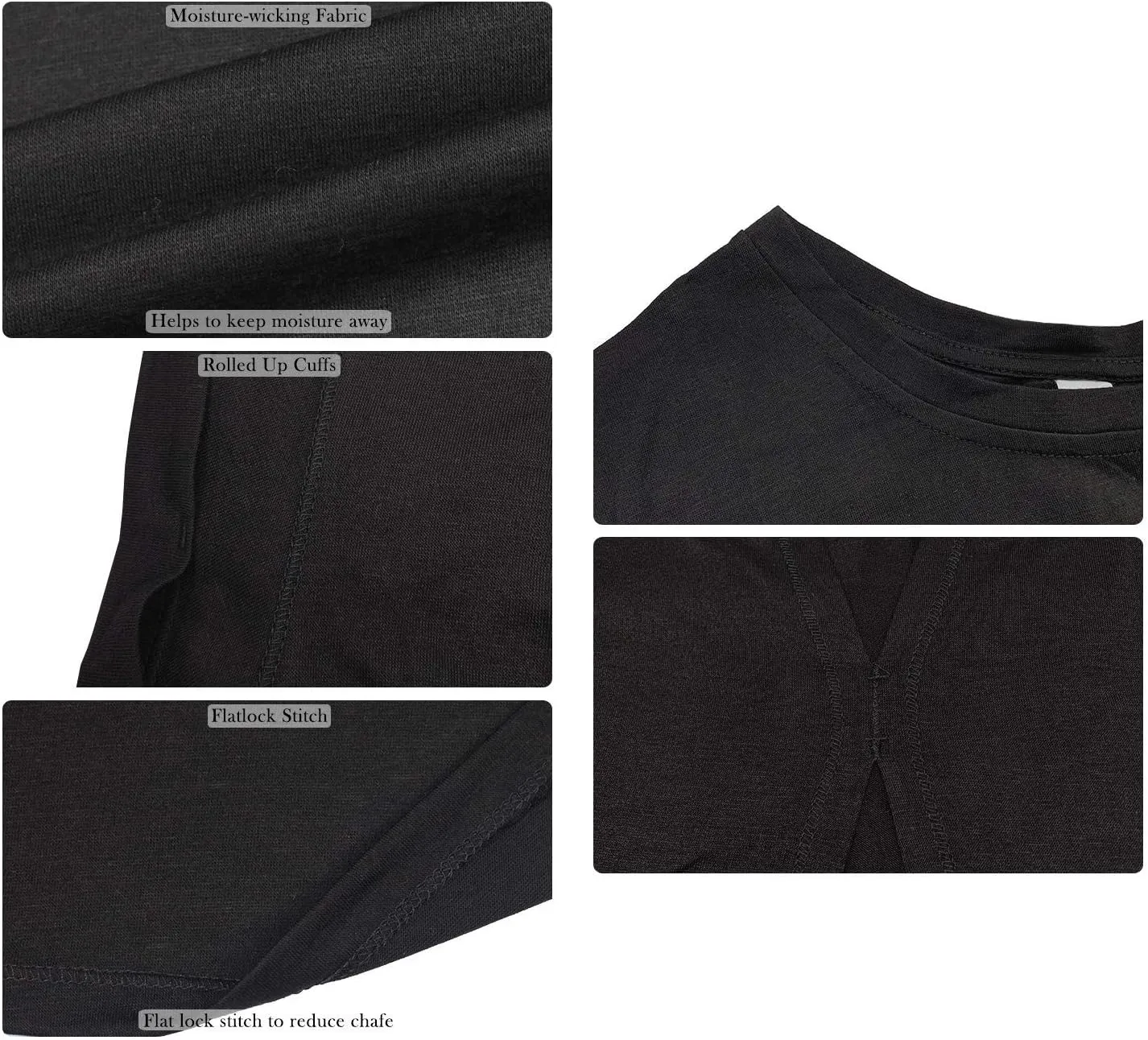 icyzone Open Back Workout Top Shirts - Yoga t-Shirts Activewear Exercise Tops for Women