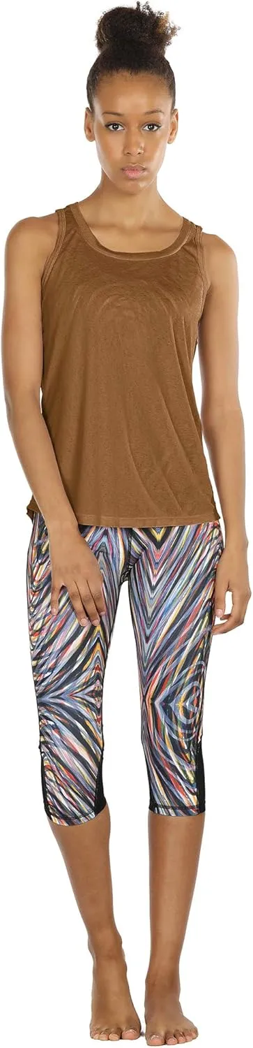 icyzone Women's Lightweight Breathable Open Back Workout Athletic Yoga Tank Tops