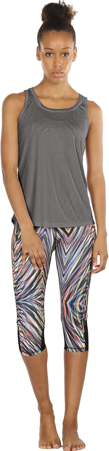 icyzone Women's Lightweight Breathable Open Back Workout Athletic Yoga Tank Tops