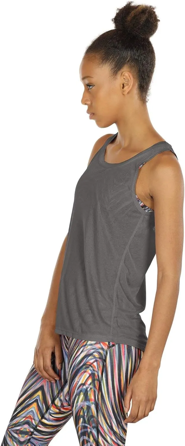 icyzone Women's Lightweight Breathable Open Back Workout Athletic Yoga Tank Tops