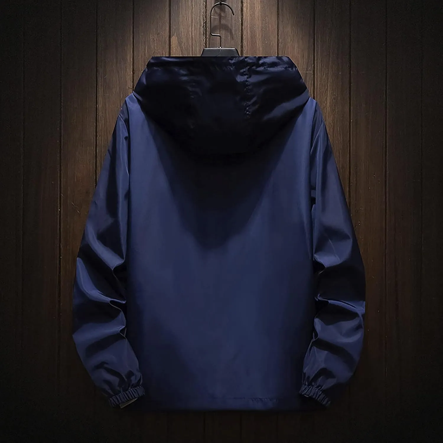 Jackets for Men Men's Fall Winter Casual Plus Size Hoodie Zipper Outdoor Coats Jackets