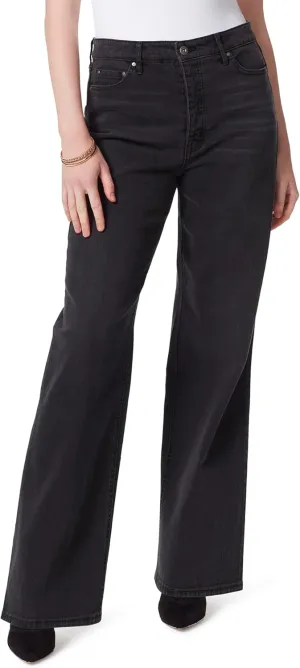 Jessica Simpson Women's Relaxed Wide Straight Leg High Rise Jean Standard