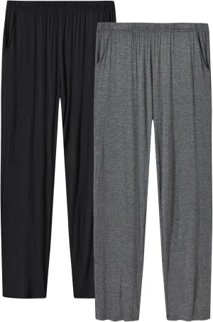 JINSHI Womens Pajama Pants with Pockets Soft Comfortable Lightweight Elastic Drawstring Modal Pajama Bottoms Lounge Pants