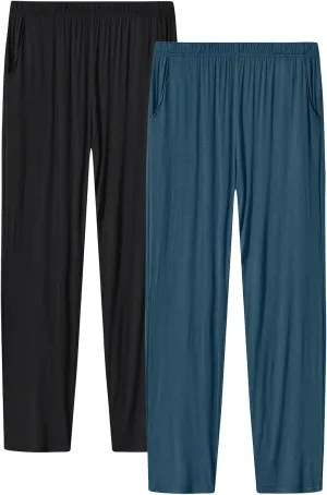 JINSHI Womens Pajama Pants with Pockets Soft Comfortable Lightweight Elastic Drawstring Modal Pajama Bottoms Lounge Pants