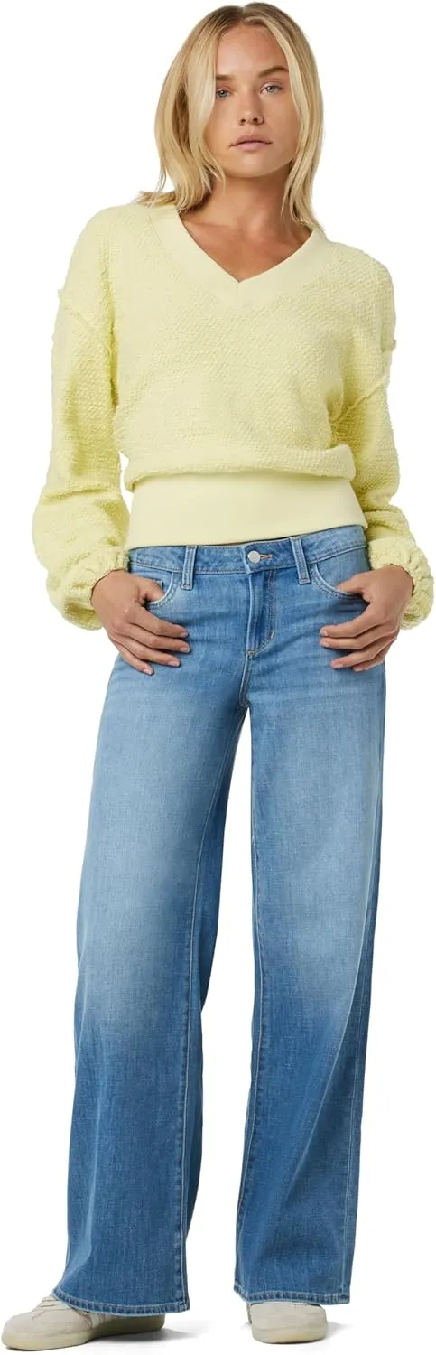 Joe's Women's Lou Low Rise Wide Leg Jeans