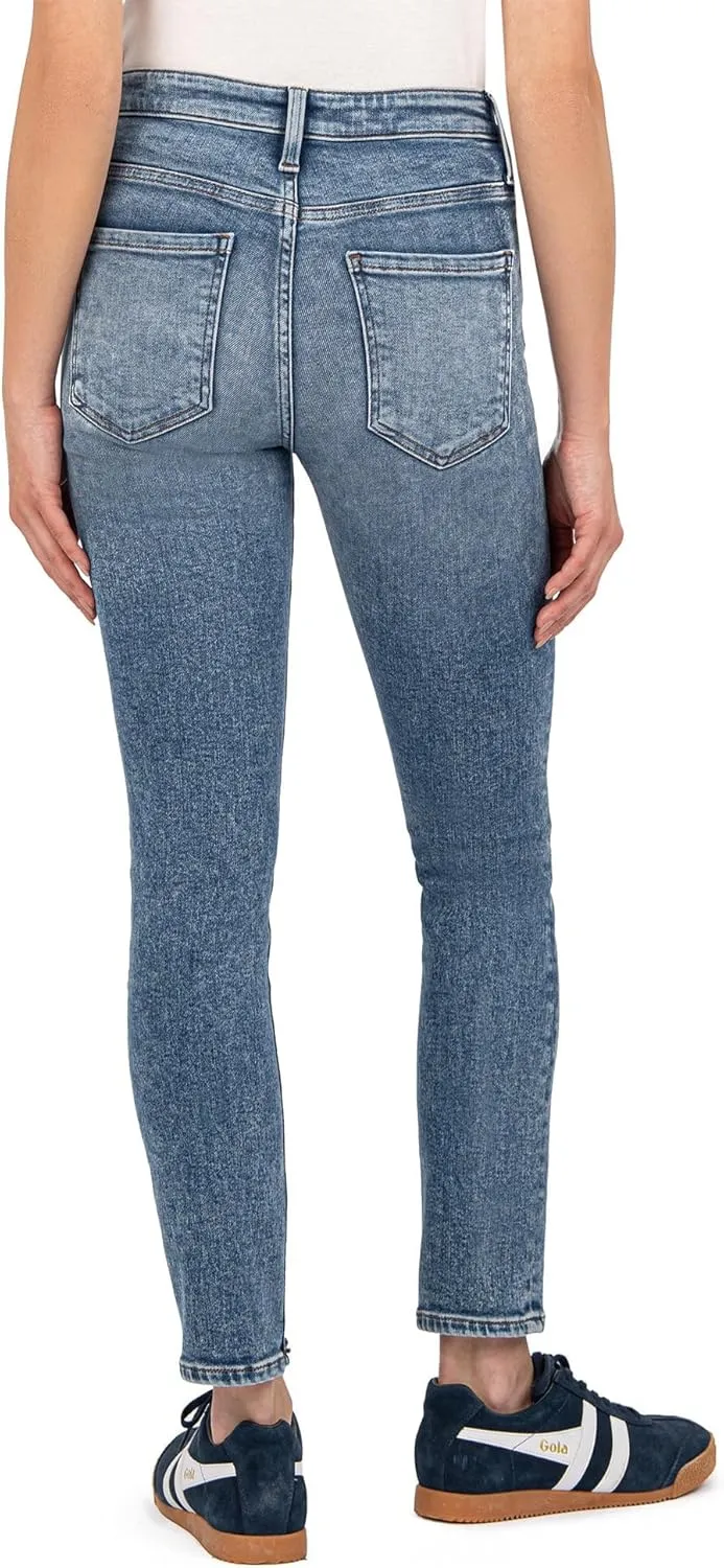 KUT from the Kloth Women's Charlize High-Rise Cigarette Leg with Regular Hem in Strong