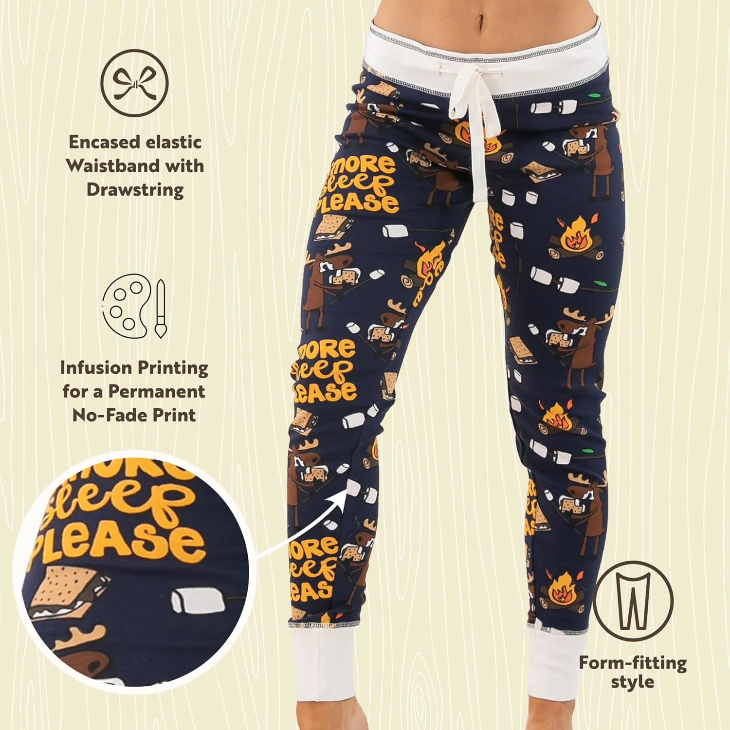 Lazy One Women's Leggings and Tees, Pajama Separates, Cozy Loungewear for Women