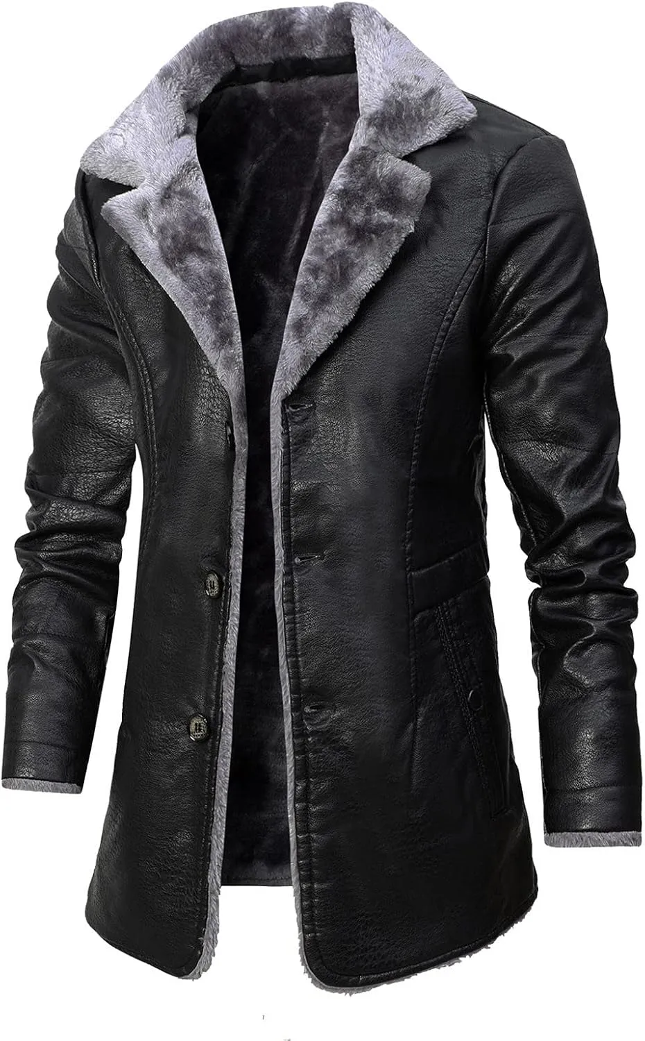 LCMTWX Men's Winter Thickened Warm Coats Stand Collar Knitted Splice Sweater Coat Casual Cardigan Stylish Mens Winter