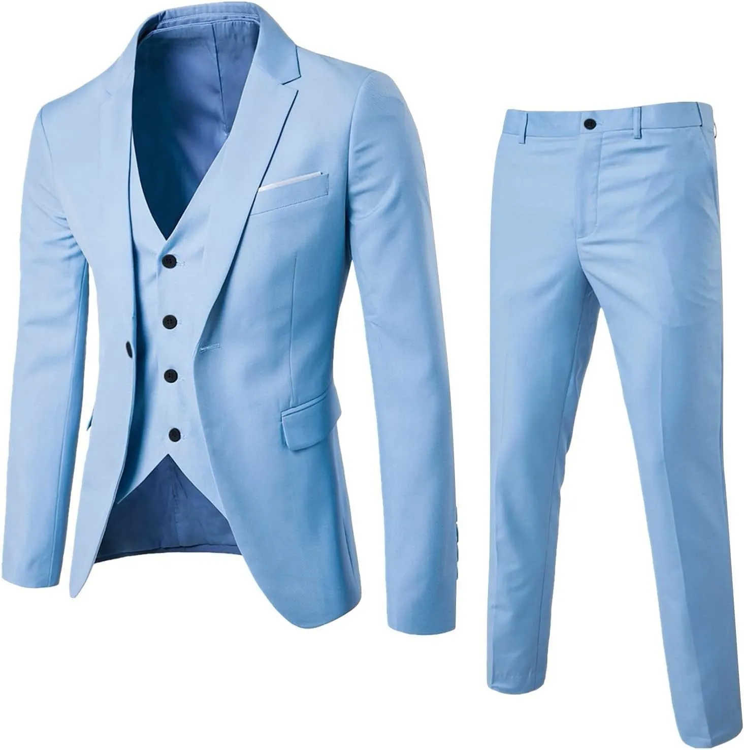 LCMTWX Suits For Men 2024 Suit Business Wedding Party Jacket Vest & Pants Coat Jacket Suit For Men Prom Suits For Men Prom