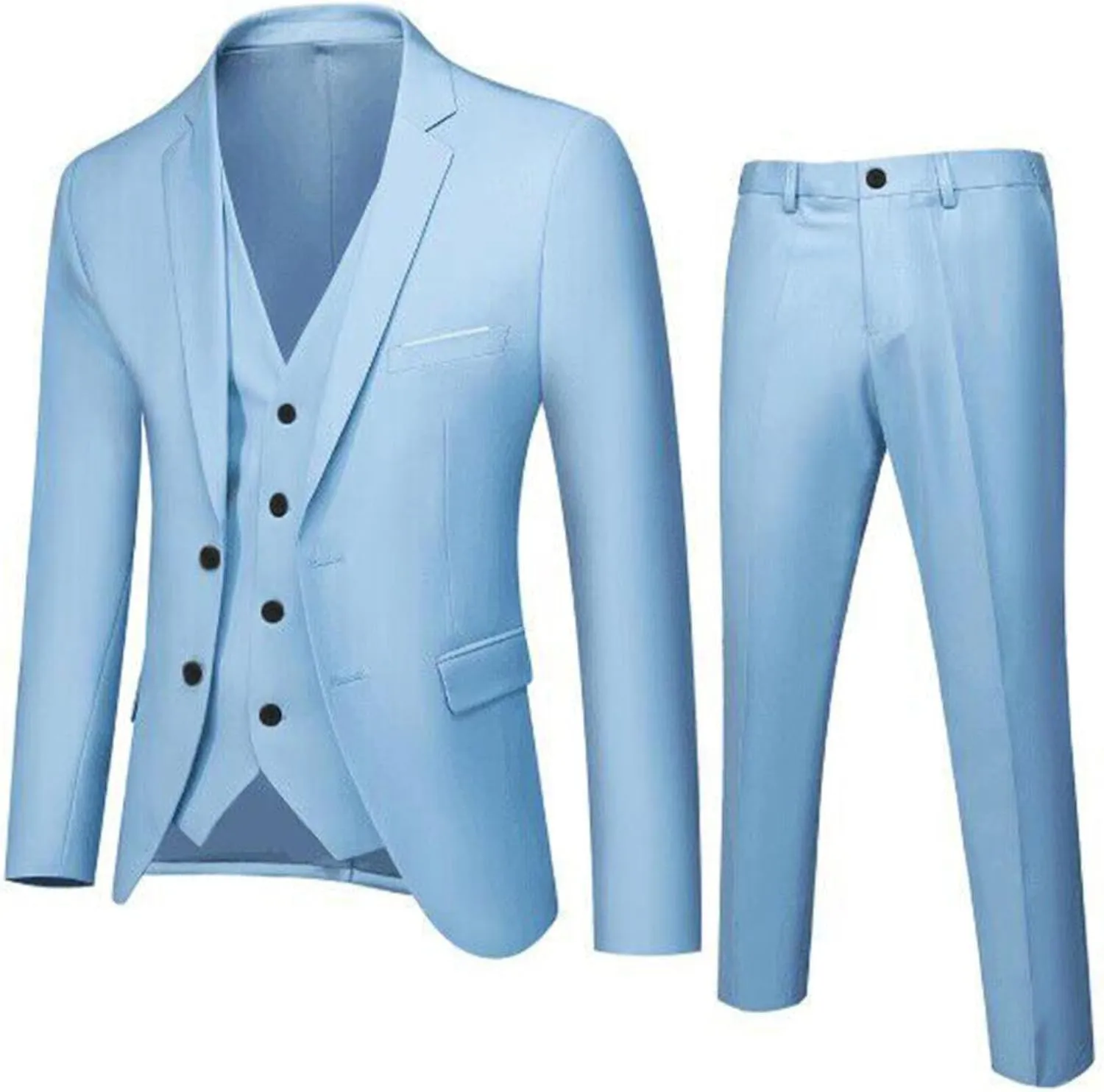 LCMTWX Suits For Men 2024 Suit Business Wedding Party Jacket Vest & Pants Coat Jacket Suit For Men Prom Suits For Men Prom