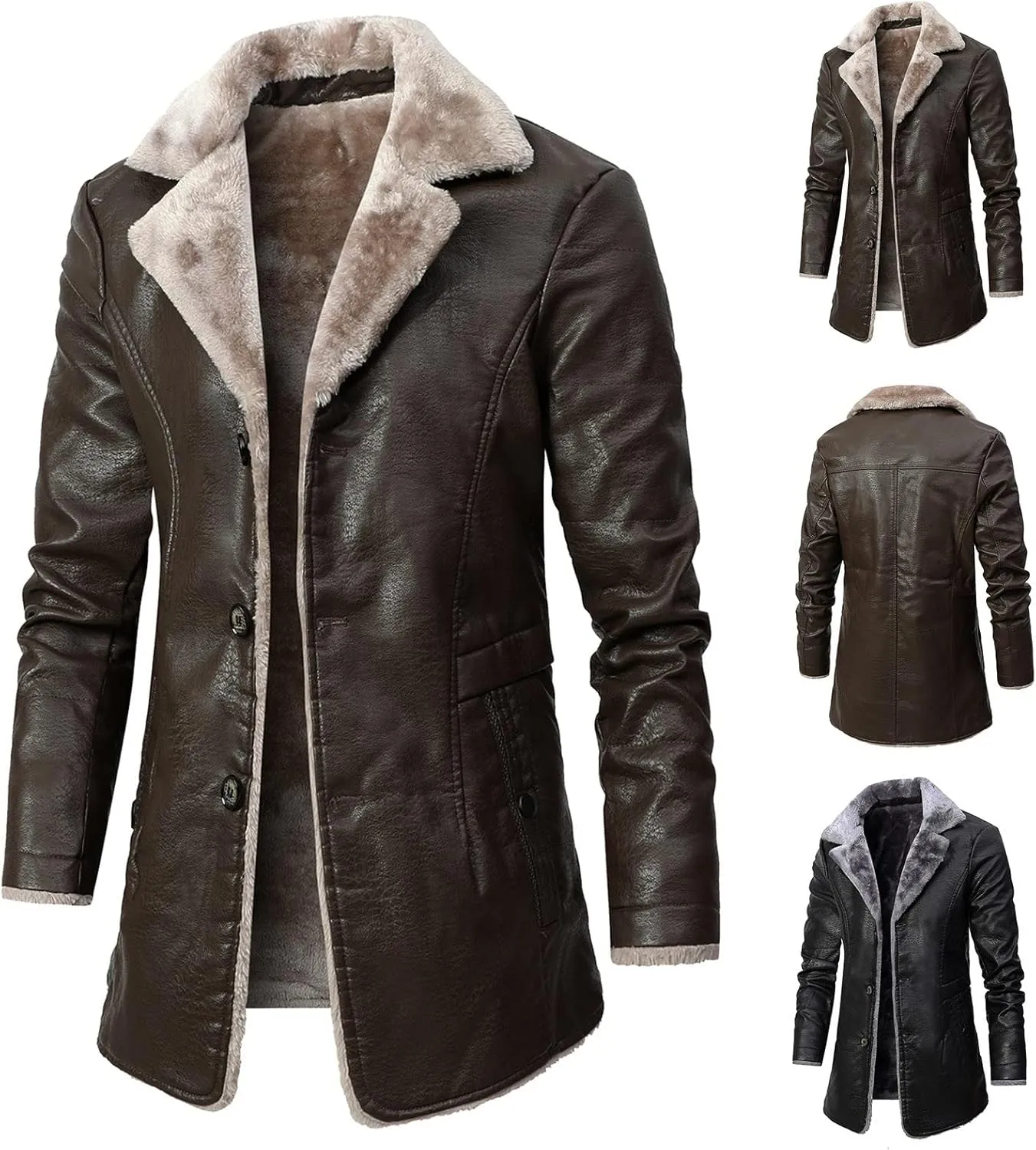 LCMTWX Winter Jackets for Men Jacket Stand Collar Knitted Splice Sweater Coat Casual Cardigan Stylish Outwear Winter