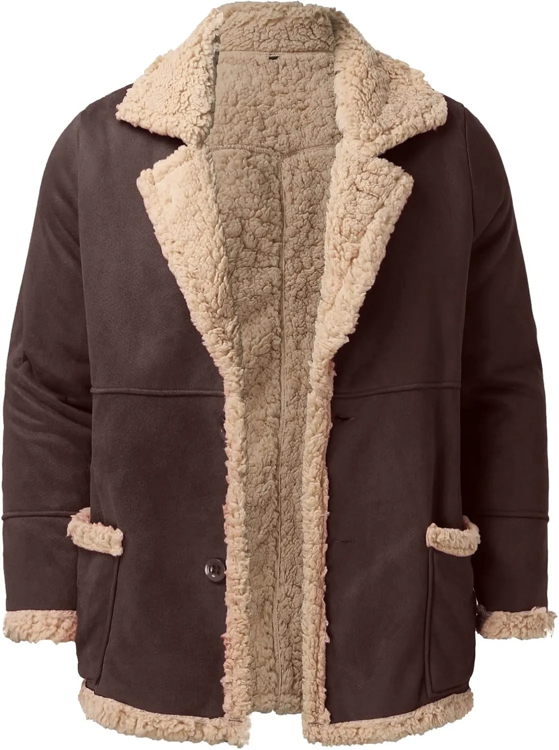 LCMTWX Winter Jackets for Men Jacket Stand Collar Knitted Splice Sweater Coat Casual Cardigan Stylish Outwear Winter