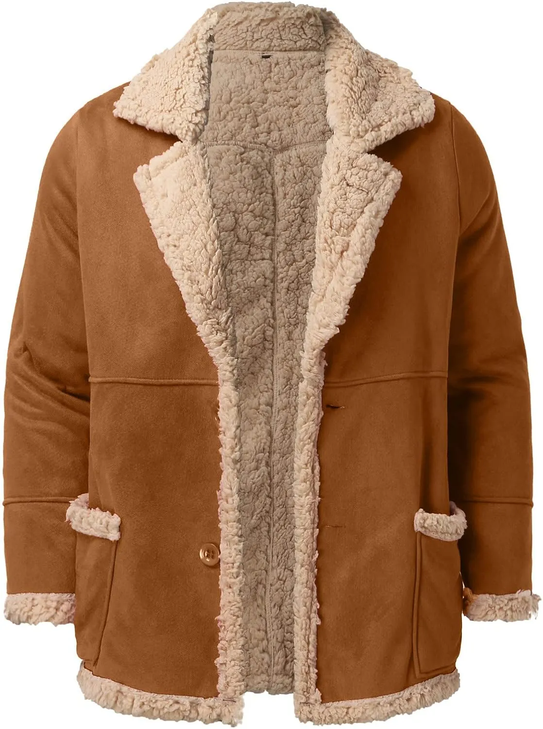 LCMTWX Winter Jackets for Men Jacket Stand Collar Knitted Splice Sweater Coat Casual Cardigan Stylish Outwear Winter