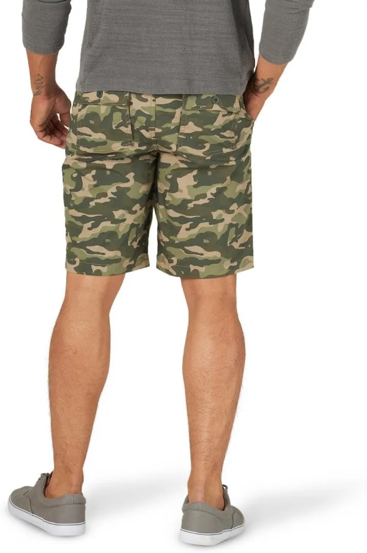 Lee Men's Extreme Motion Relaxed Fit Utility Flat Front Short