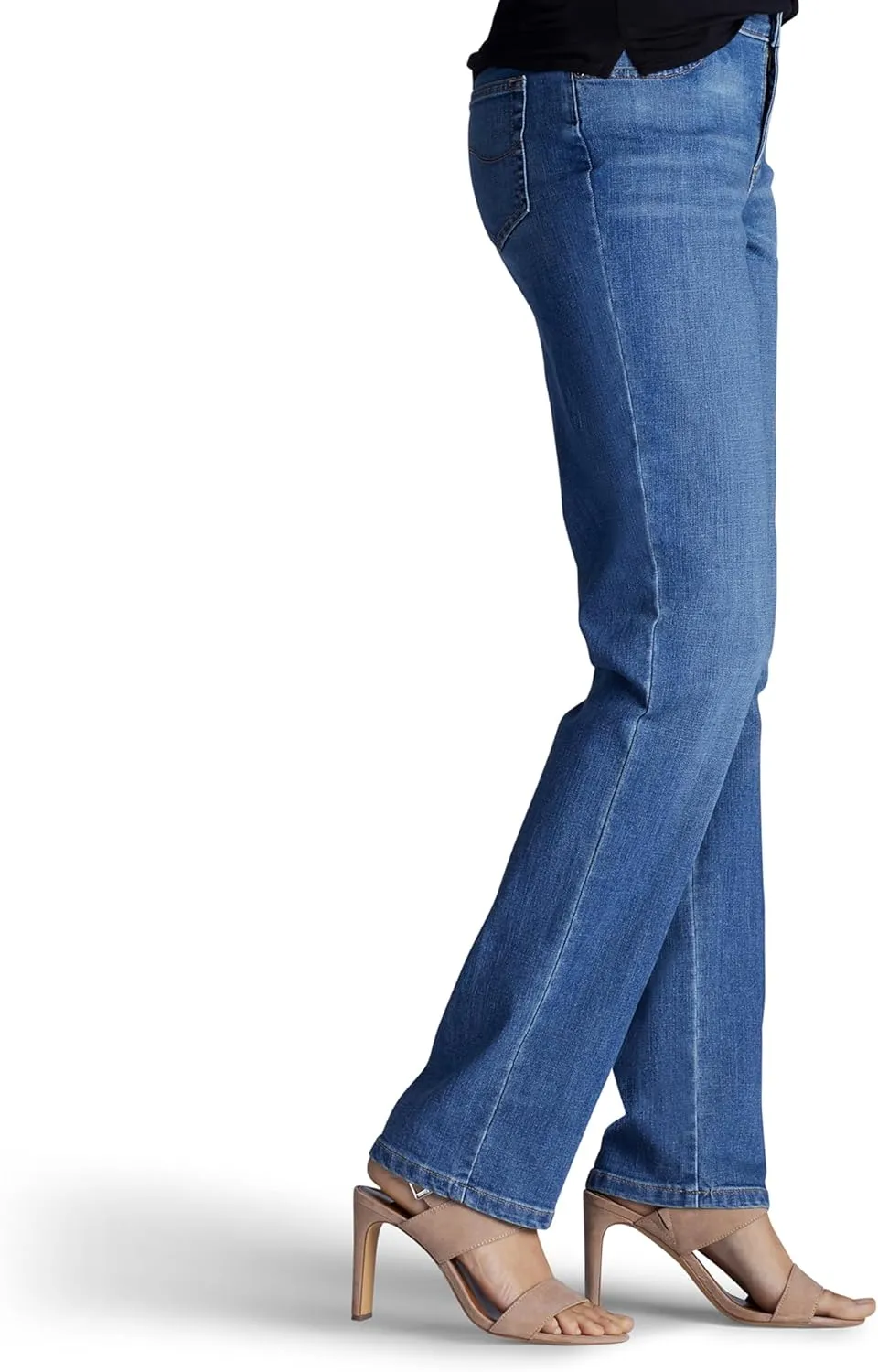 Lee Women's Petite Relaxed Fit Straight Leg Jean