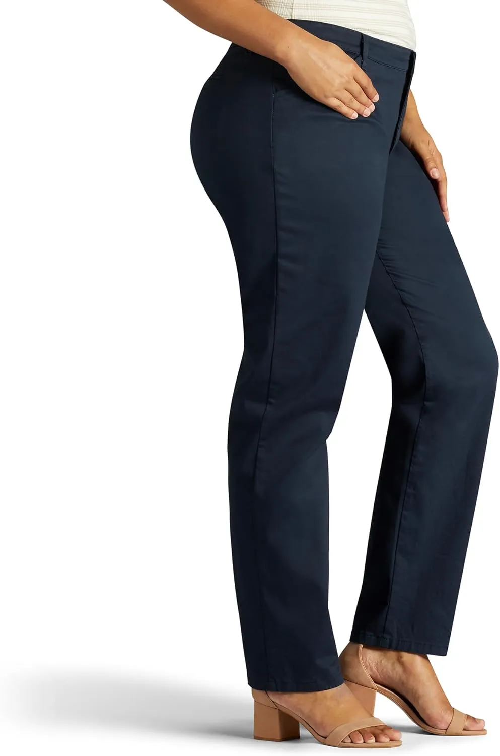 Lee Women's Plus Size Relaxed Fit All Day Straight Leg Pant