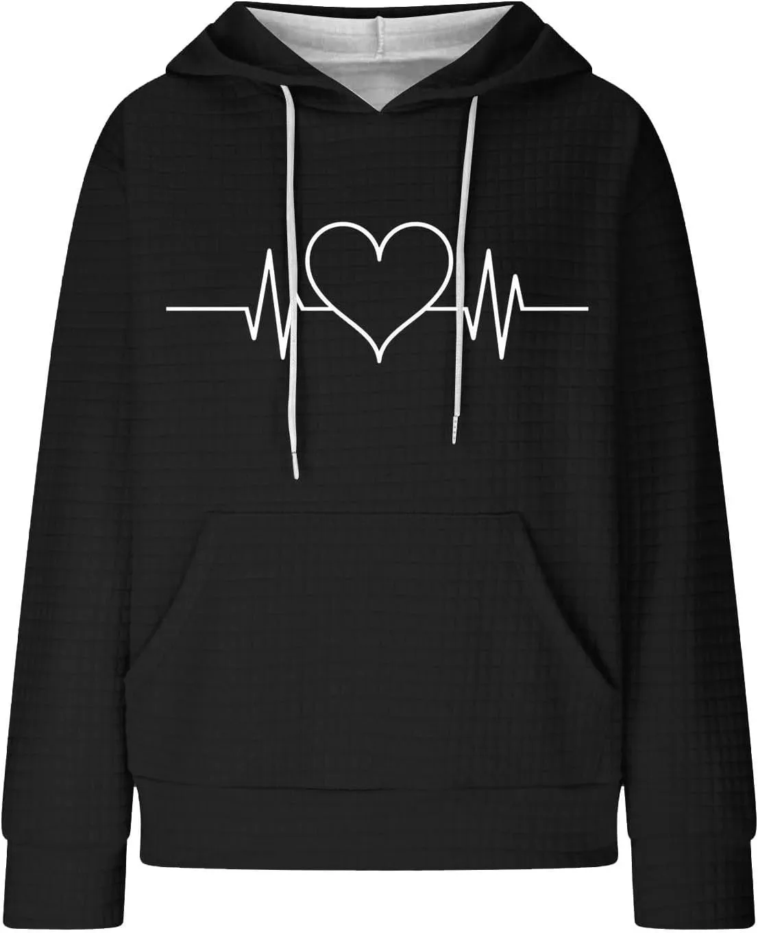 Long Sleeve Printed Oversized Hoodies Sweatshirts for Women Winter Crew Neck Long Sleeve Pullover Teen Tops Clothes
