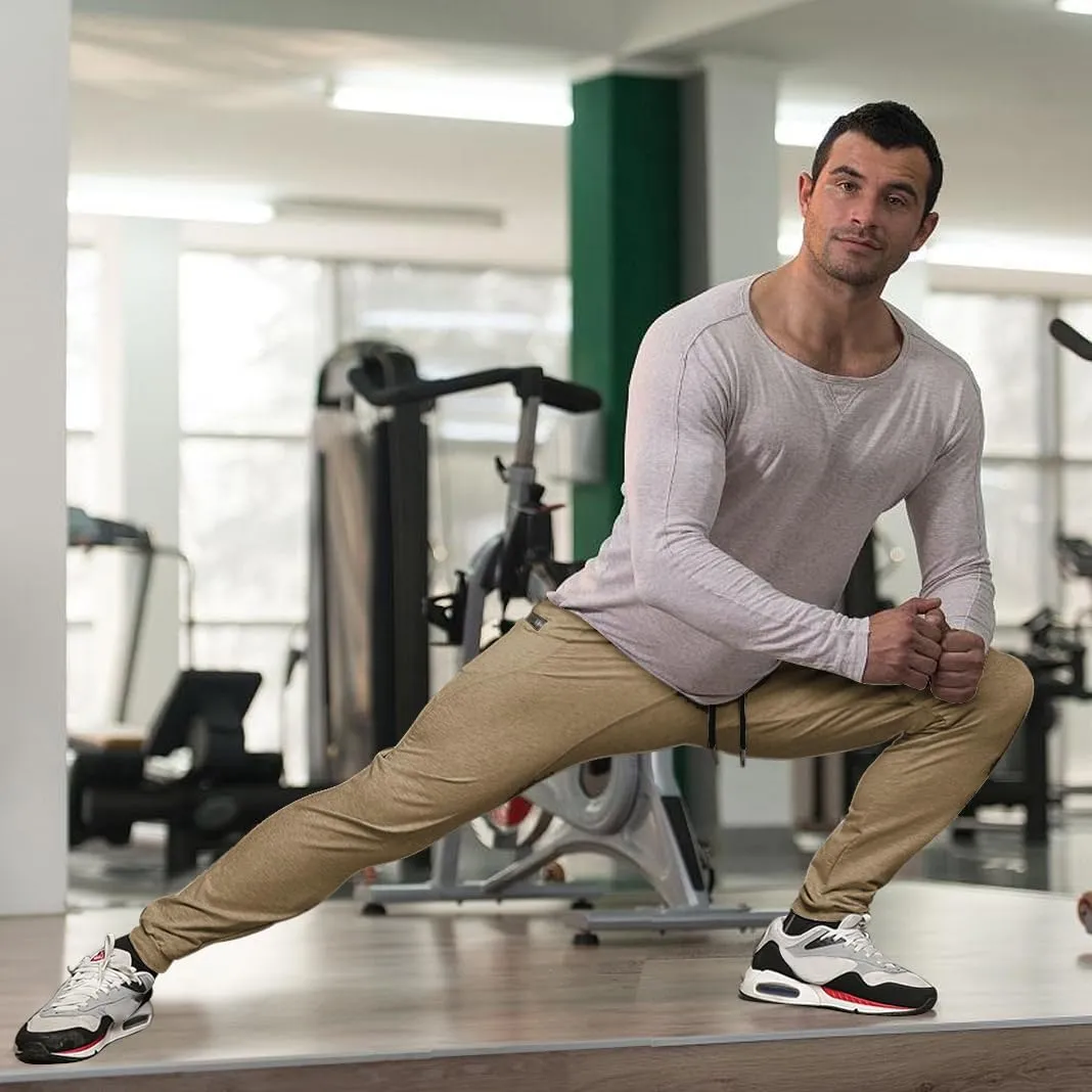 MAIKANONG Mens Slim Joggers Tapered Sweatpants Gym Workout Pants for Running Athletic Casual