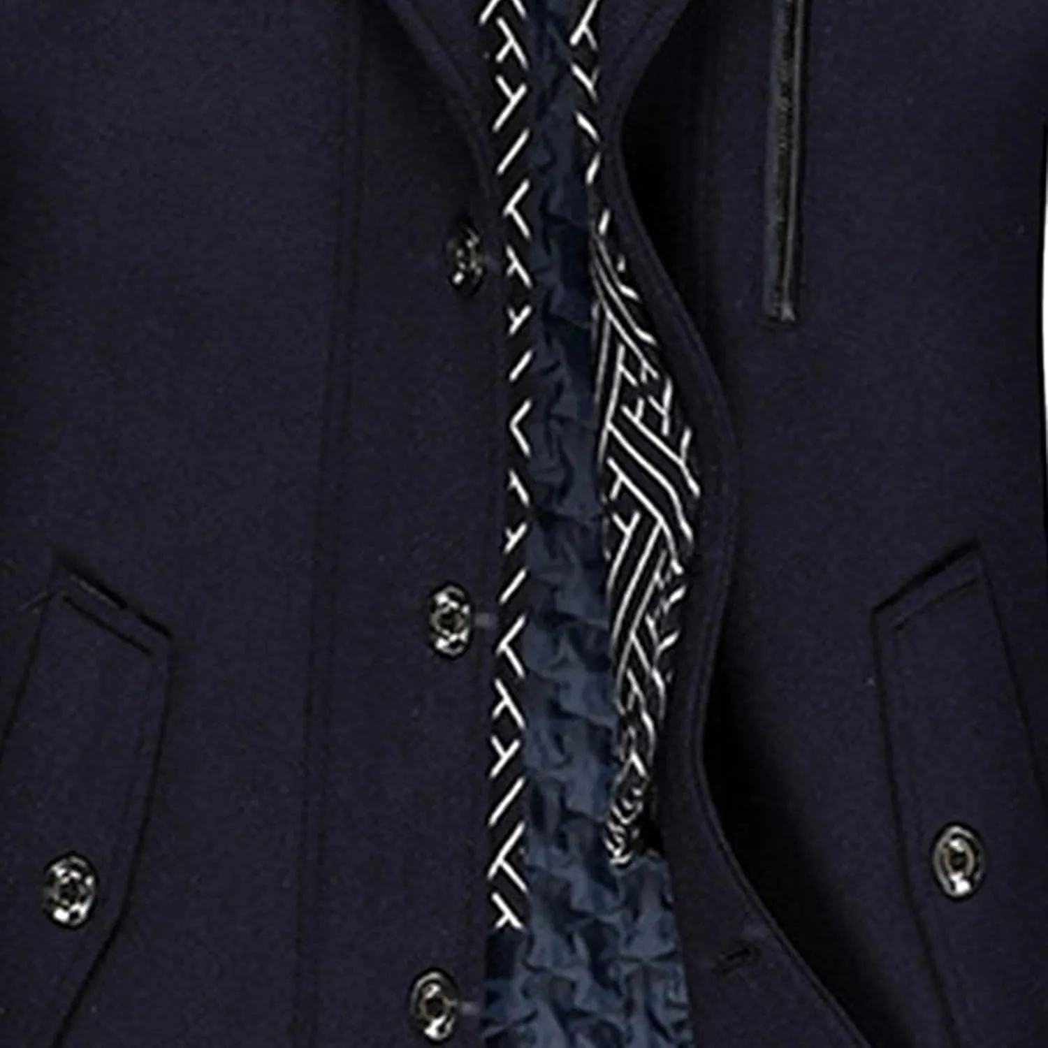 Maiyifu-GJ Men Stylish Scarf Single Breasted Wool Blend Coat Thick Winter Warm Slim Fit Coat Business Top Trench Overcoat