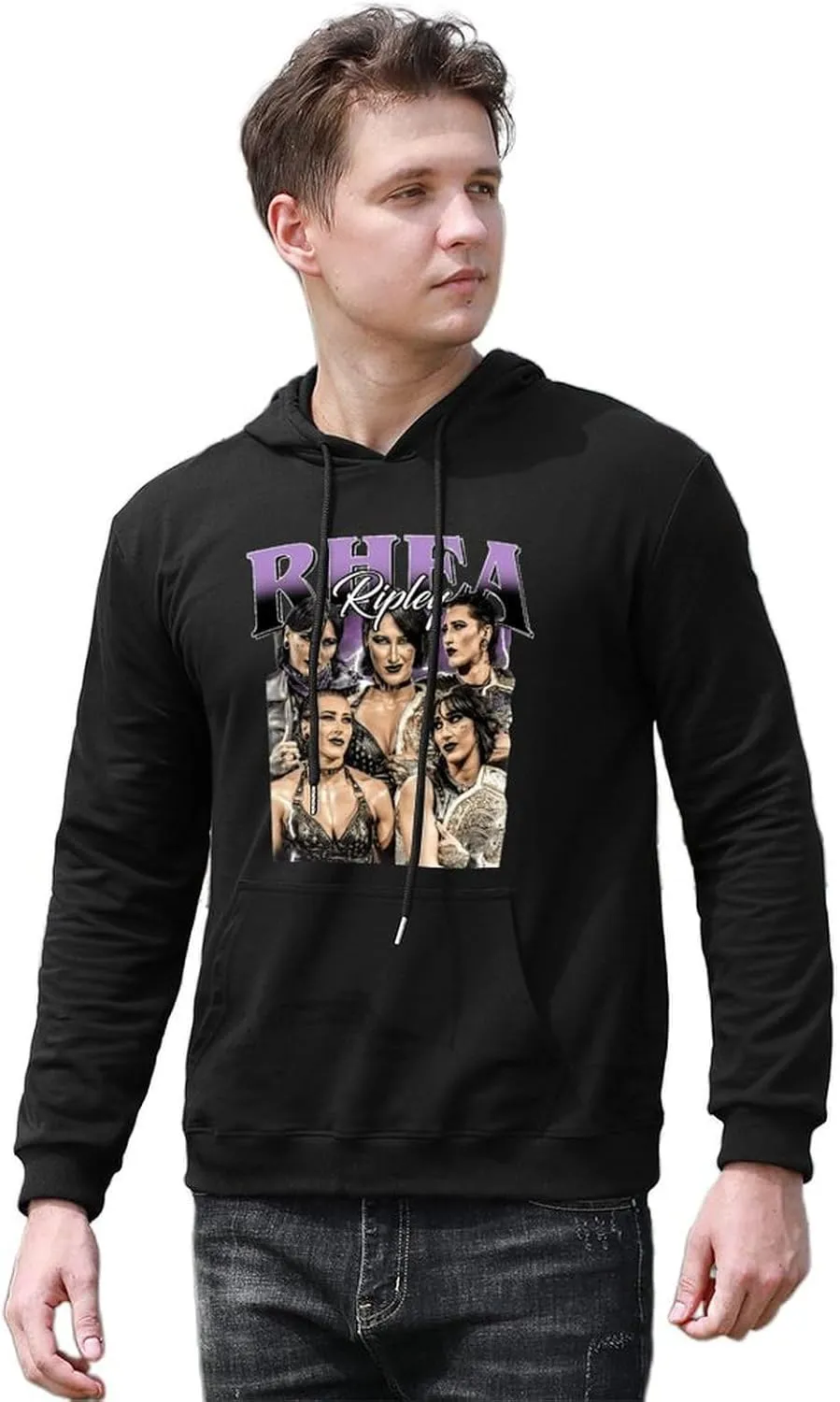Man Woman Hoodies Oversized Sweatshirts Casual Cotton Hooded Long Sleeve Tops Graphic Clothing