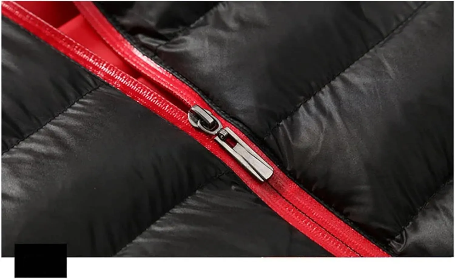 Men Thin And Light Stand-Up Collar Cotton-Padded Warm Slim Casual Long Sleeve Parka Coat