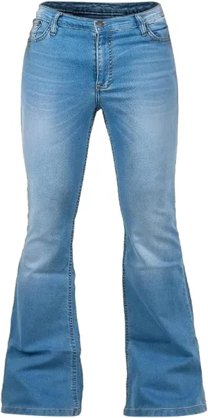 Men's Bell Bottom Jeans 60s 70s Outfits for Men,Mens Bell Bottoms Pants Flare Jeans Light Blue