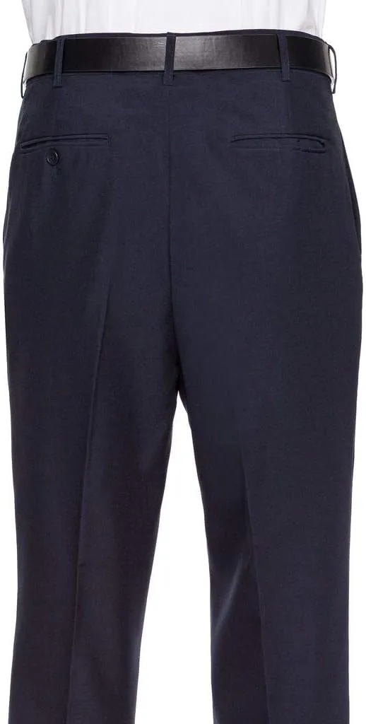 Mens Dress Pants Flat Front - Machine Washable Casual Pants Comfortable for Everyday Wear - Versatile Suit Pant for Work