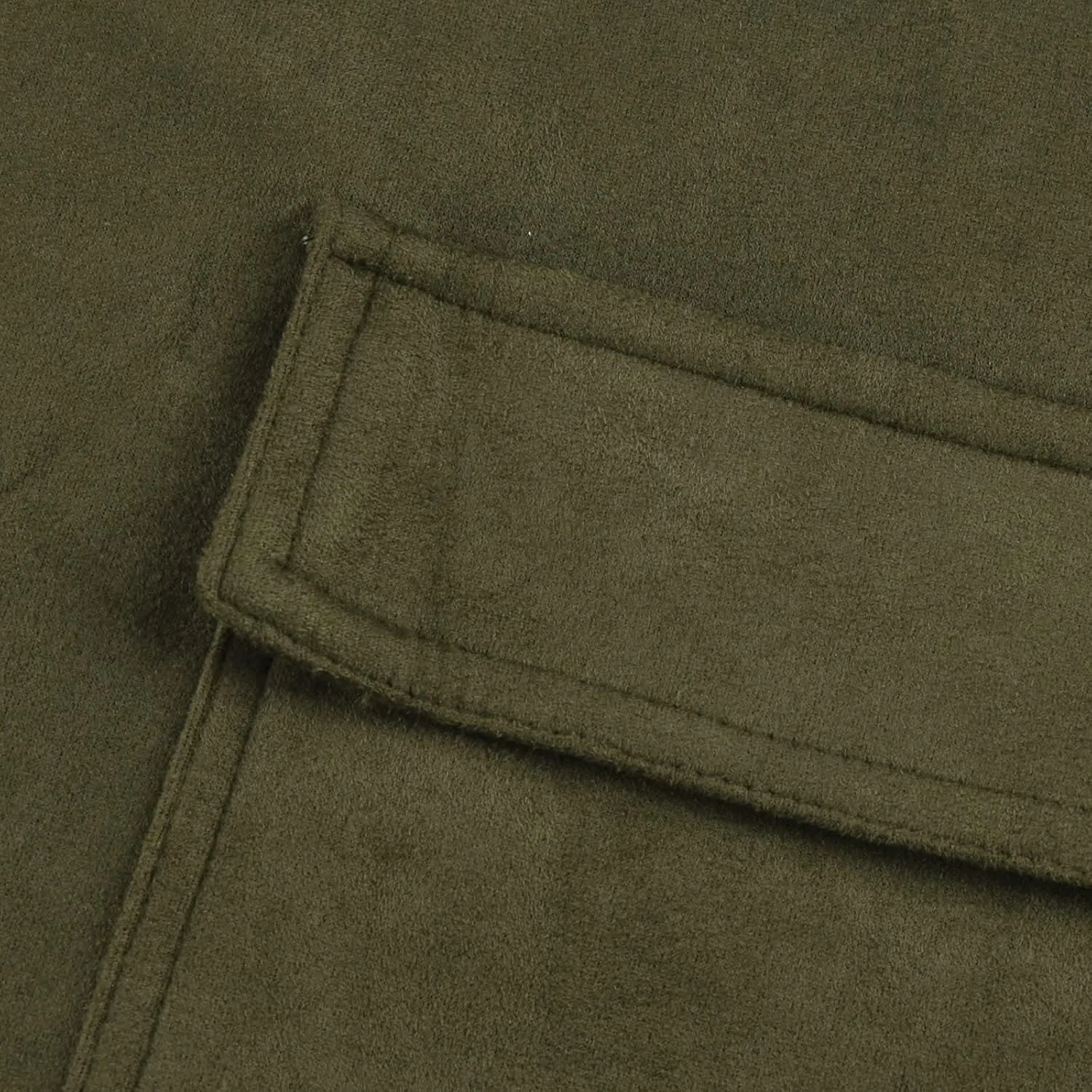 Mens Faux Suede Leather Jacket Single Breasted Button Down Solid Lapel Neck Outerwear Coat with Pocket for Wedding Prom