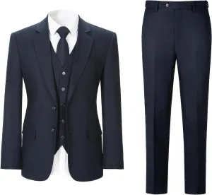 Men's herringbone Linen Suits Beach Wedding Tuxedo Summer Slim Fit Light Weight 3 Pieces