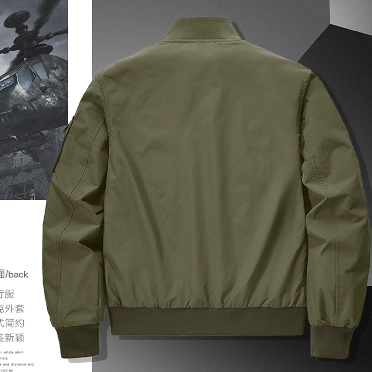 Mens Jacket Thick Thermal Cotton Softshell Jacket Solid Color Retro Flight Jacket Hooded Jacket Lined Rain Shell Jacket