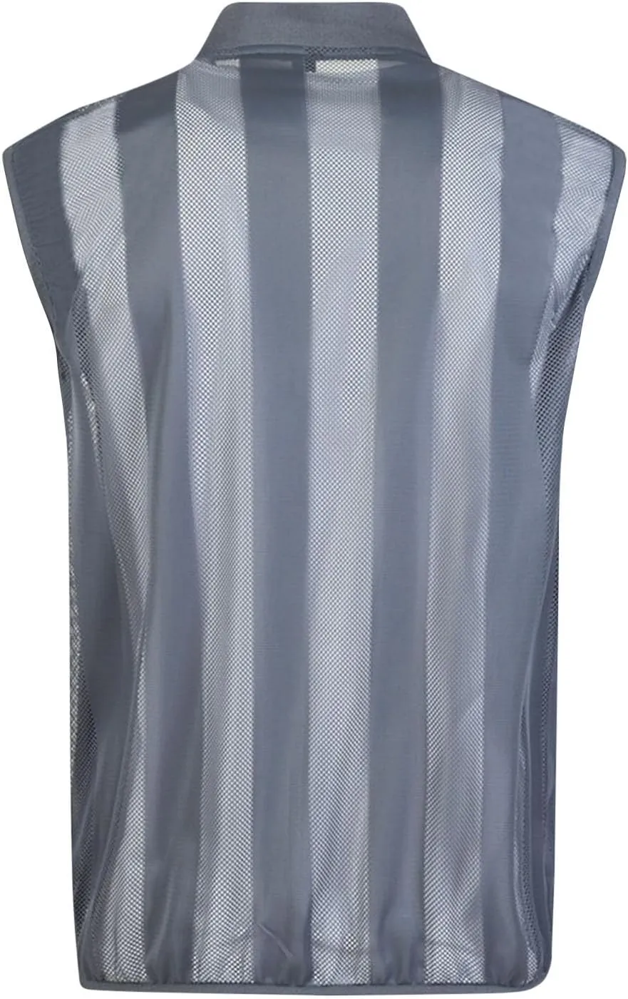Mens Lightweight Casual Breathable Mesh Cycling Running Travel Vest Summer Vest Full Zip Sleeveless Jacket, Large
