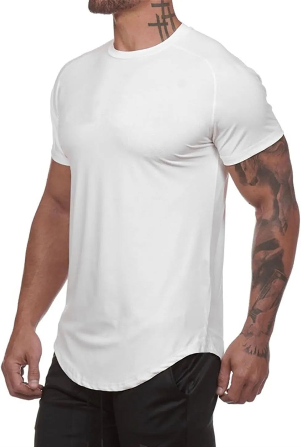 Mens Mesh T-Shirt Clothing Tight Summer Tops Tees Homme Solid Quick Dry Bodybuilding Fitness Tshirt