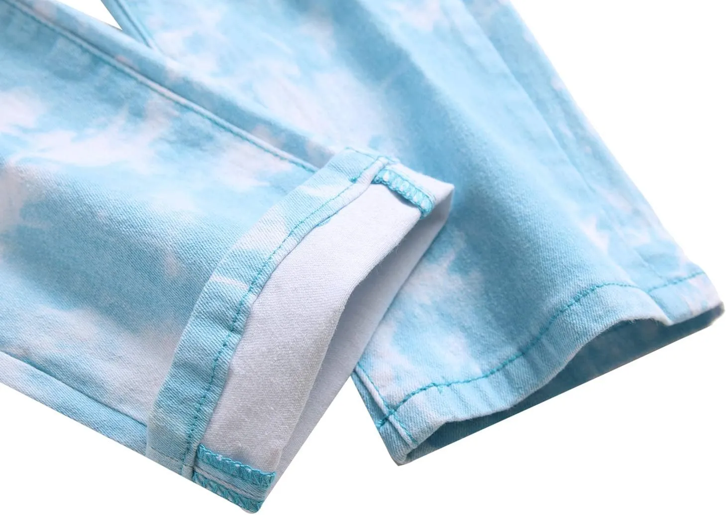 Mens Printed Jeans - Premium Jeans for Men Slim Fit - Skinny Stretch Denim Printed Pants for Men