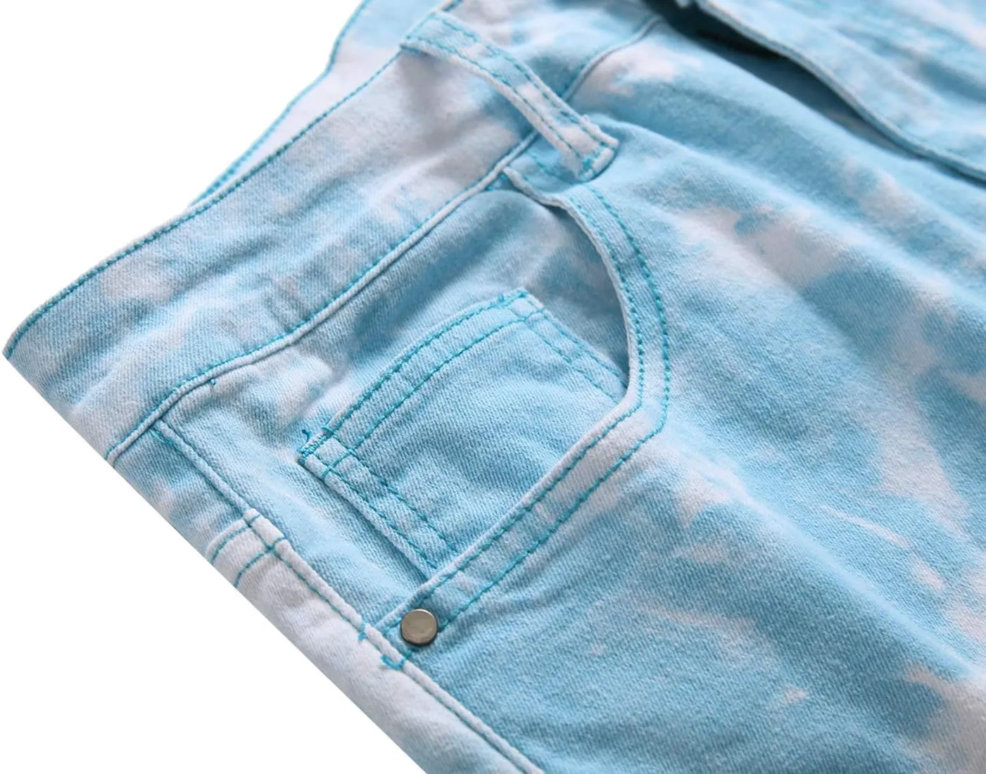 Mens Printed Jeans - Premium Jeans for Men Slim Fit - Skinny Stretch Denim Printed Pants for Men