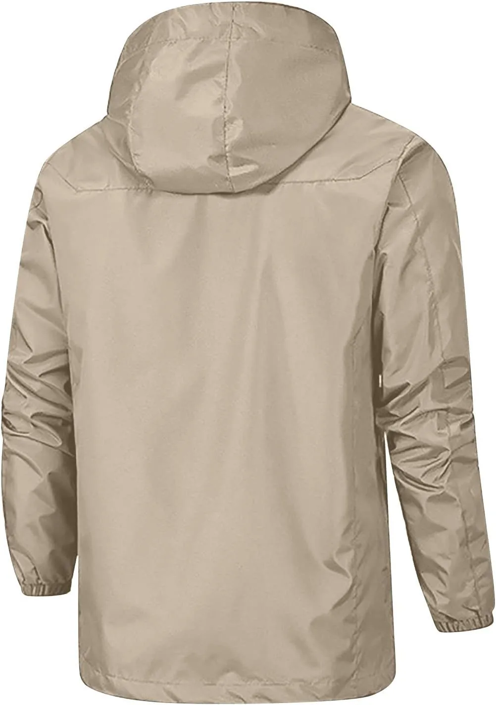 Men's Rain Jackets Waterproof With Hood Windbreaker Jacket Outdoor Lightweight Shell Coat For Jacket, XL-5XL