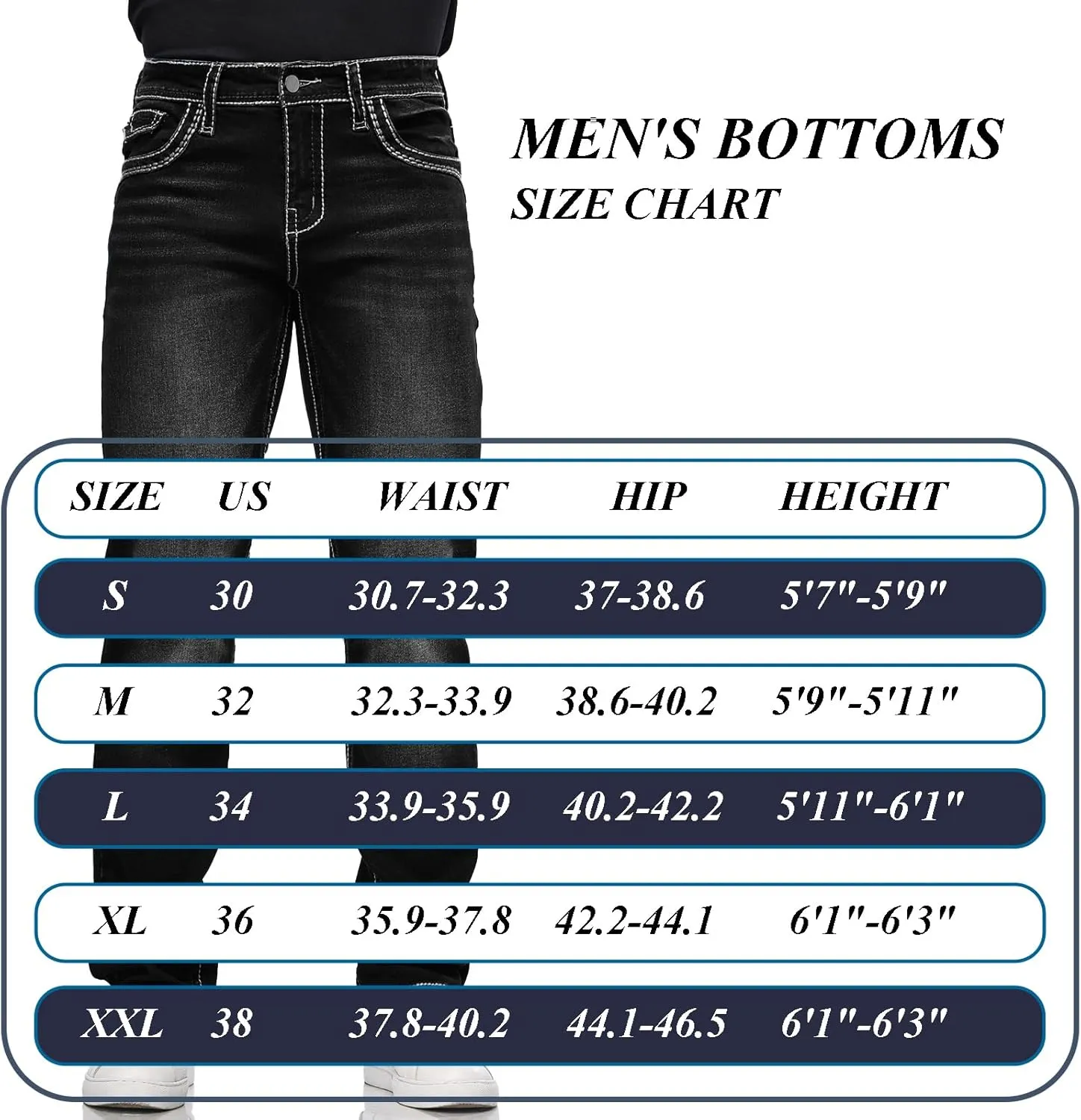Men's Stretch Denim Jeans Classic Jeans with Embroidered Design, ESDVD Street Style Regular Jeans Relaxed Fit Pants Comfy