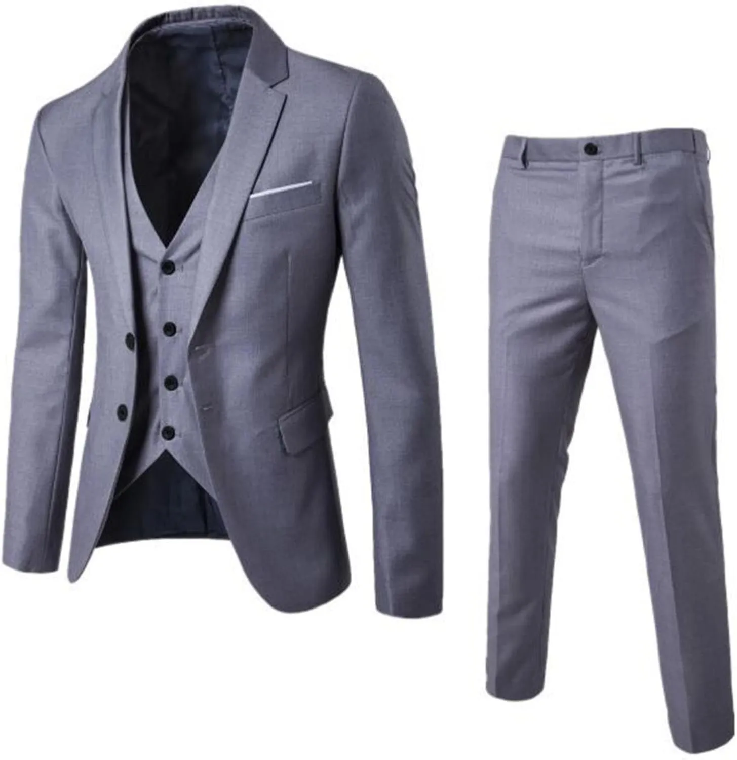 Mens Suit 2024 3 Suit Business Wedding Party Jacket Vest & Pants Coat Trajes De Vestir para Elegantes Suit Men Men 2