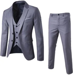 Mens Suit 2024 3 Suit Business Wedding Party Jacket Vest & Pants Coat Trajes De Vestir para Elegantes Suit Men Men 2