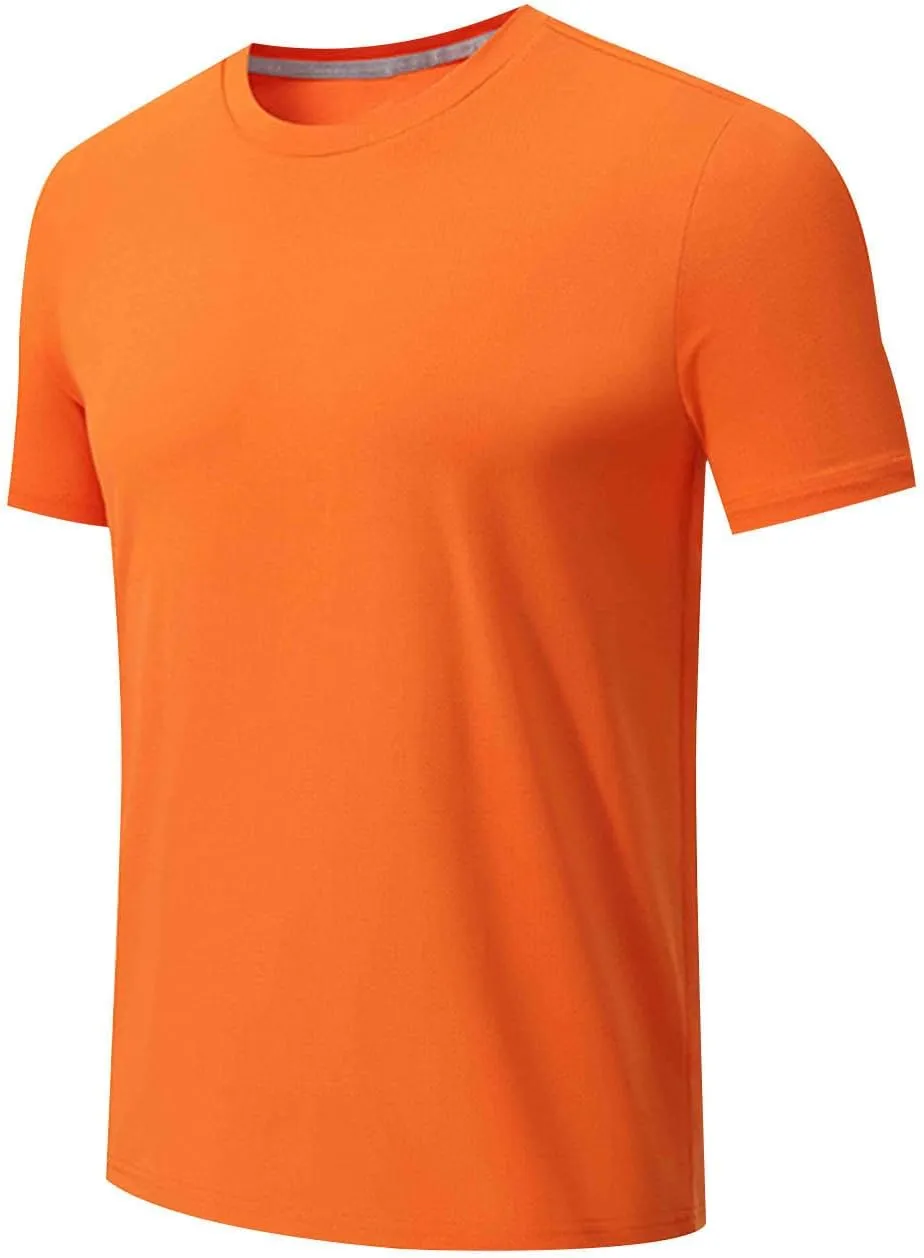 Mens Workout Shirt Loose Fit Quick Dry Moisture Wicking Short Sleeve Athletic T-Shirts Casual Lightweight Gym Tee Top