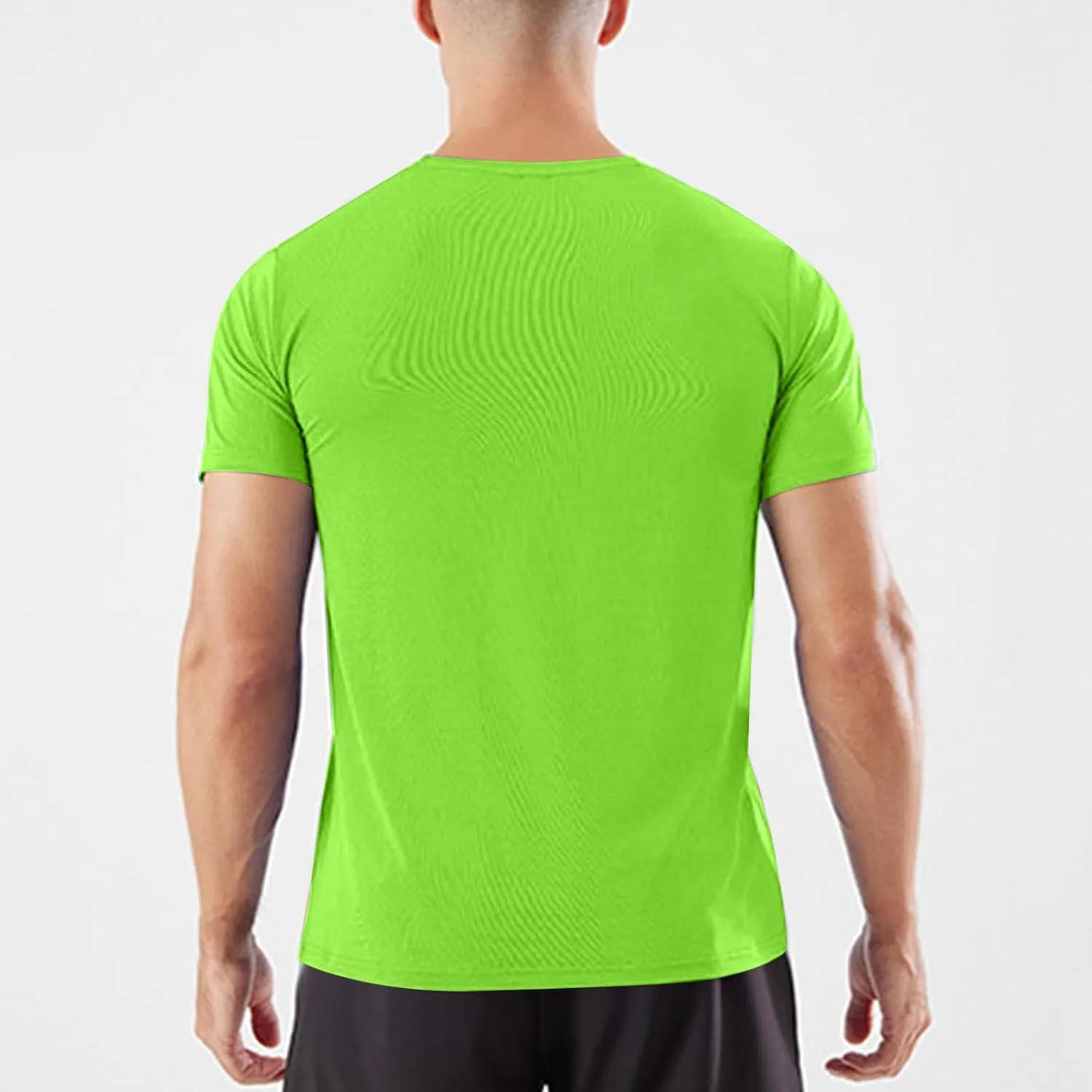 Mens Workout Shirt Loose Fit Quick Dry Moisture Wicking Short Sleeve Athletic T-Shirts Casual Lightweight Gym Tee Top