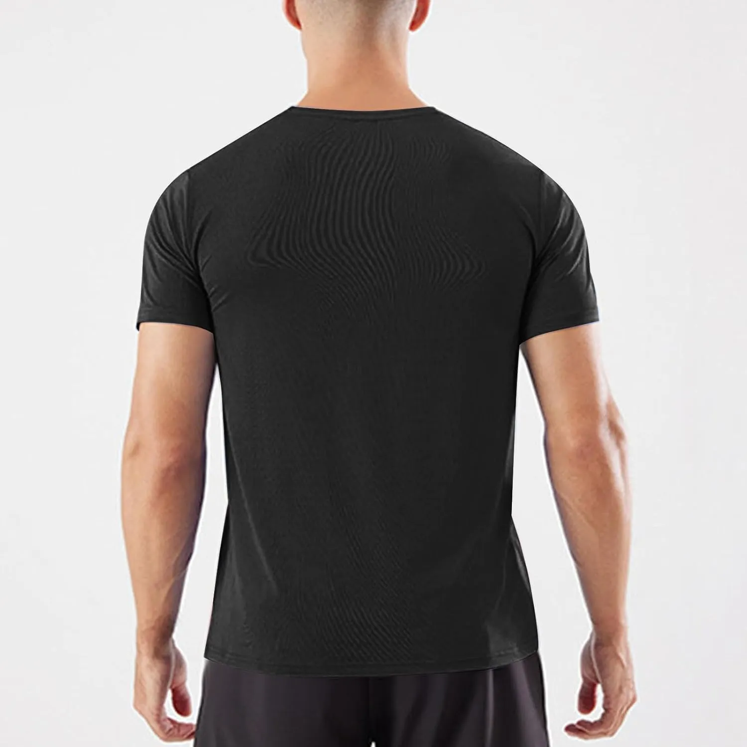 Mens Workout Shirt Loose Fit Quick Dry Moisture Wicking Short Sleeve Athletic T-Shirts Casual Lightweight Gym Tee Top