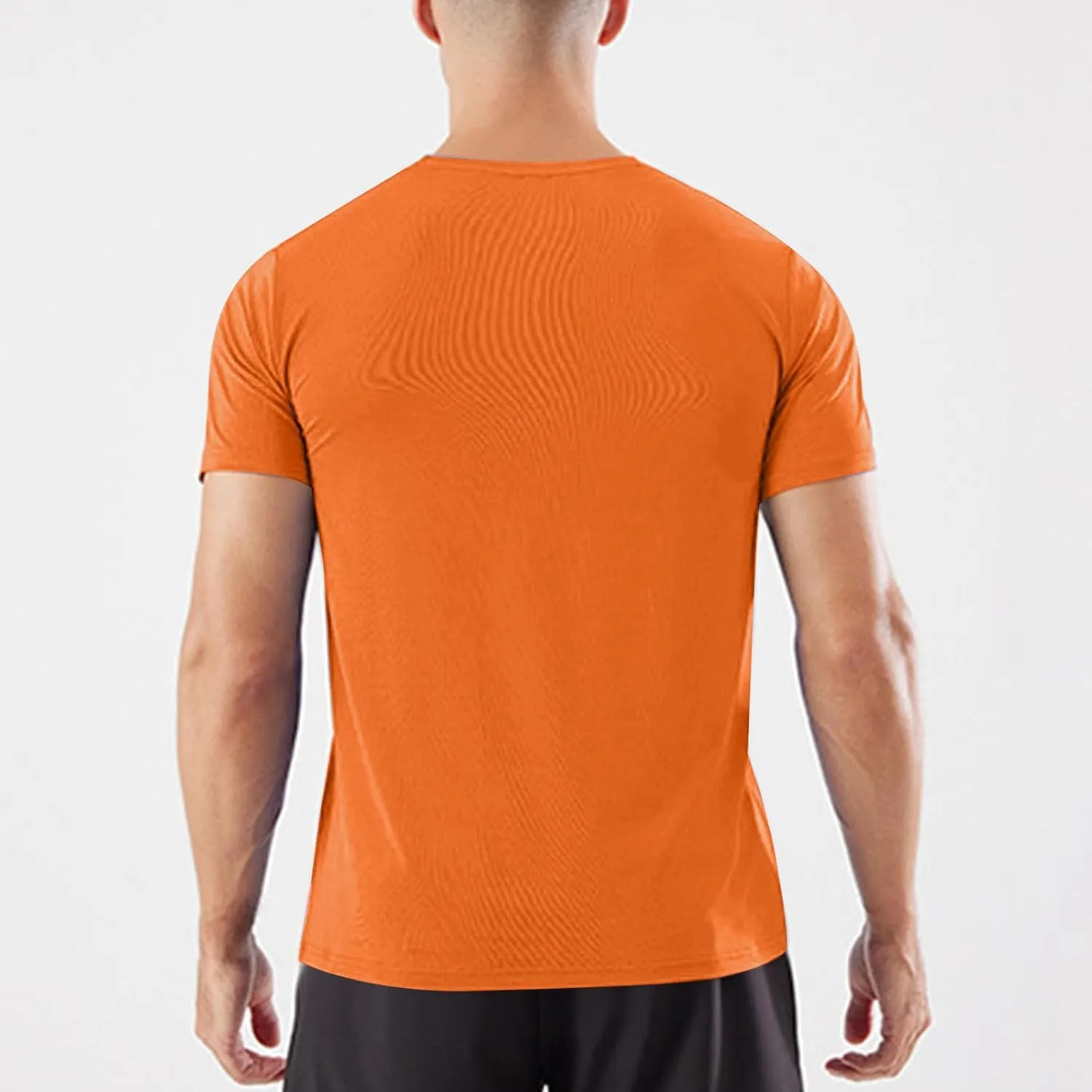 Mens Workout Shirt Loose Fit Quick Dry Moisture Wicking Short Sleeve Athletic T-Shirts Casual Lightweight Gym Tee Top