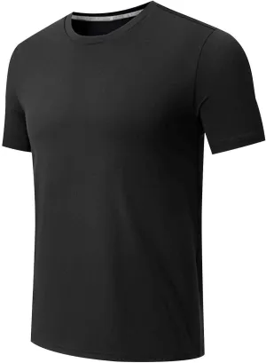 Mens Workout Shirt Loose Fit Quick Dry Moisture Wicking Short Sleeve Athletic T-Shirts Casual Lightweight Gym Tee Top