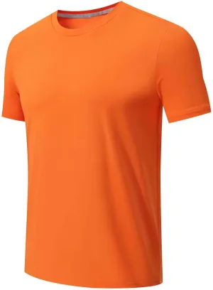 Mens Workout Shirt Loose Fit Quick Dry Moisture Wicking Short Sleeve Athletic T-Shirts Casual Lightweight Gym Tee Top