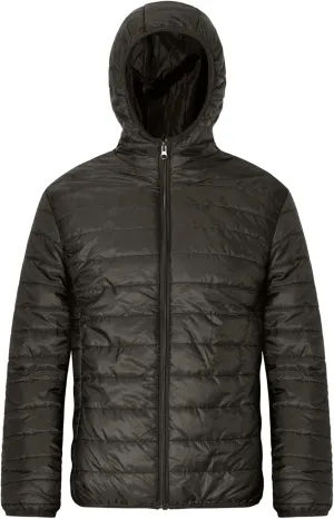 MIDOO Jackets for Men Lightweight Casual Solid Color Zipper Pocket Hooded Down Cotton Padded Jacket Coats for Men Tall