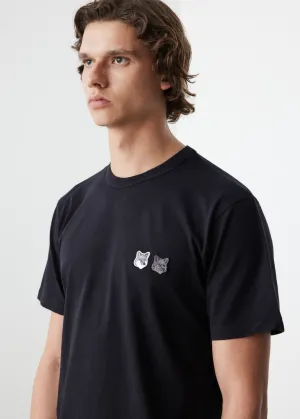 Monochrome Double Fox Head T-Shirt