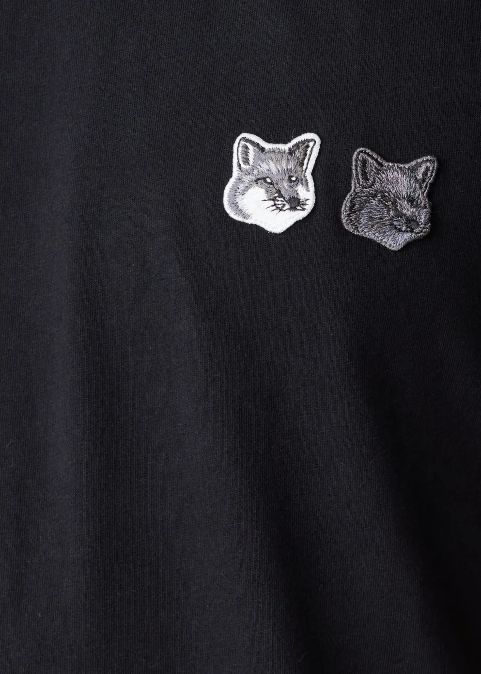 Monochrome Double Fox Head T-Shirt