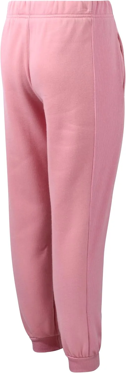 New Balance Girls' Sweatsuit - 2 Piece Active Fleece Sweatshirt and Sweatpants - Performance Jogger Pants Set for Girls, 7-12